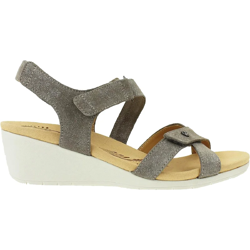 sandals for everyday use with sleek lookWomen's Revere Casablanca Rusty Metallic Leather