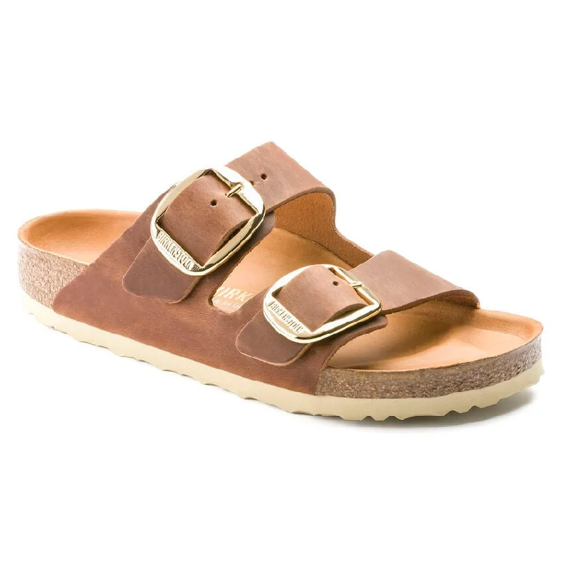 sandals for formal evening eventsBirkenstock Arizona Big Buckle Oiled Leather Cognac