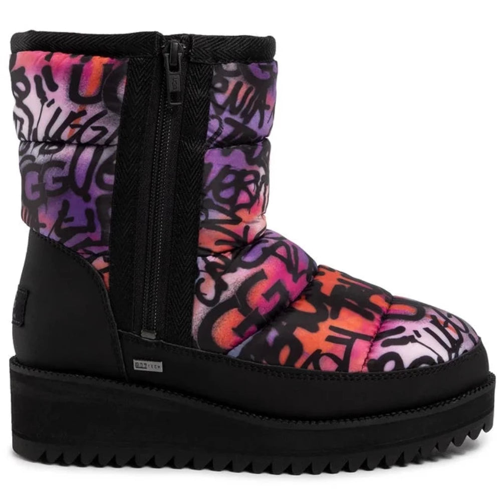 Comfortable rain boots for men with easy slip-on design-Ugg Women's Ridge Graffiti Pop Puffer Boot Multi