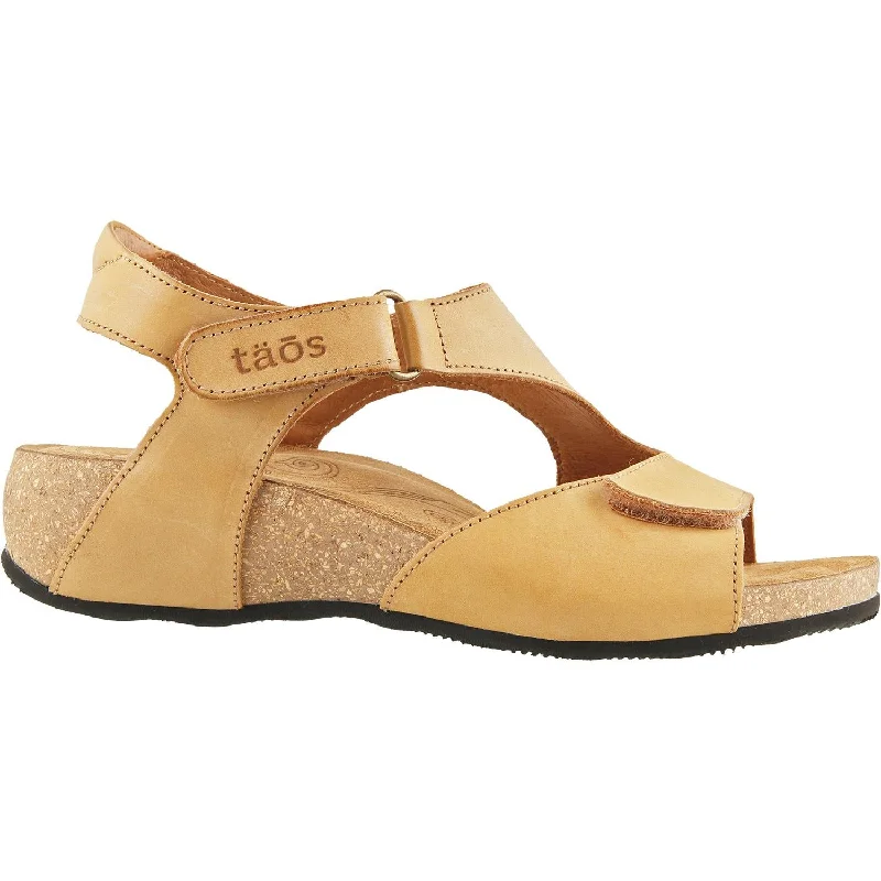 comfortable sandals for walking long distancesWomen's Taos Rita Tan Leather