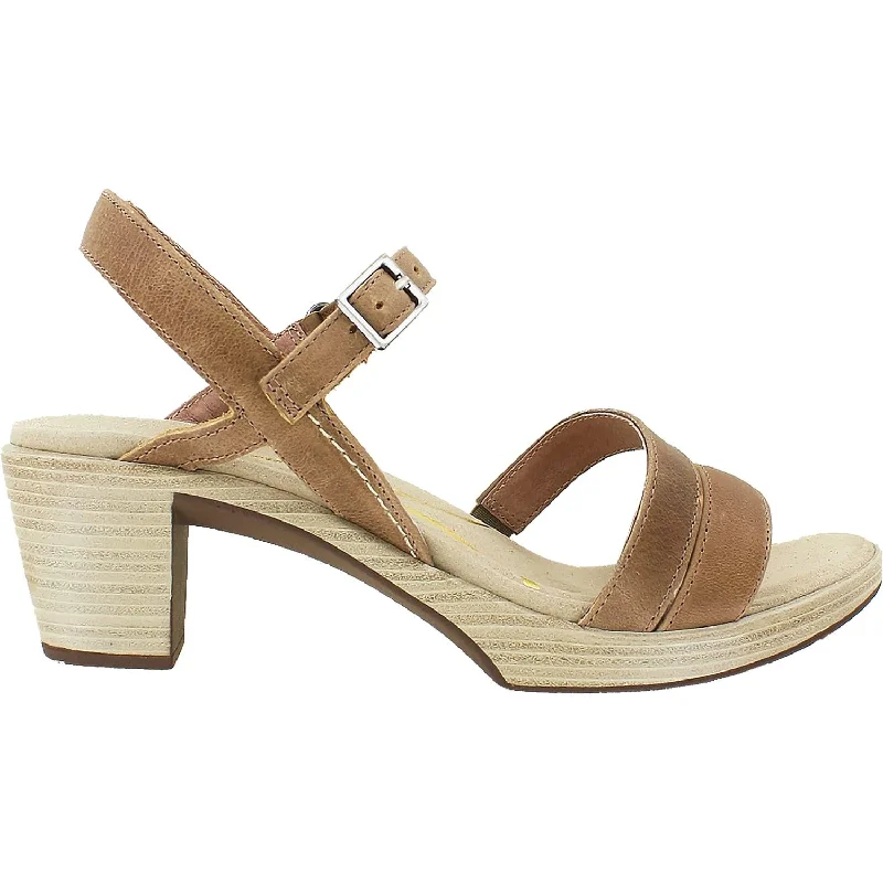 sandals with cushioned insole for extra comfortWomen's Naot Bounty Latte Brown Leather