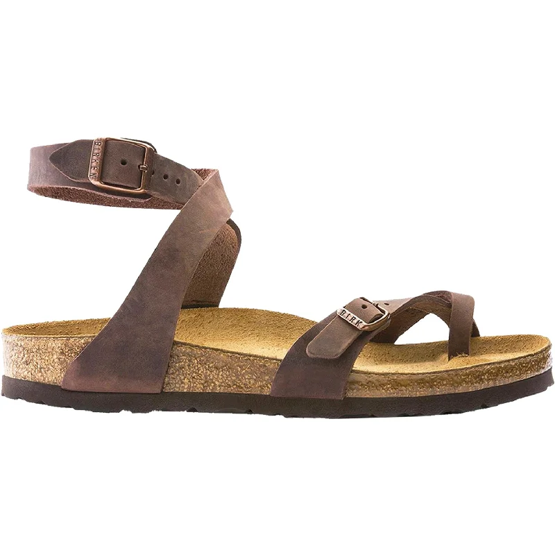 sandals for both outdoor activities and travelWomen's Birkenstock Yara Habana Oiled Leather