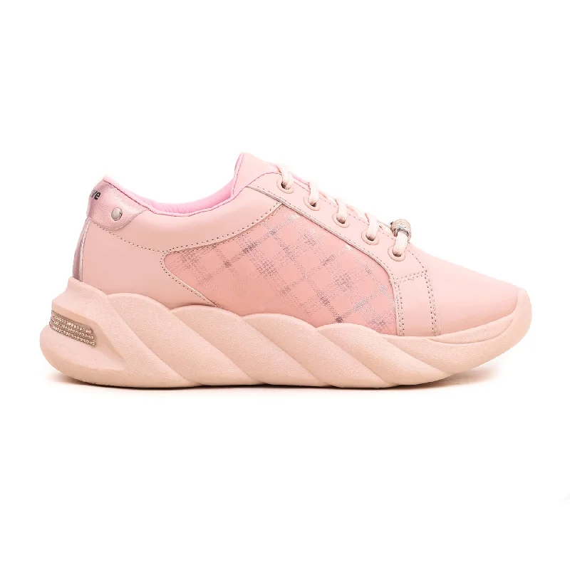 athletic shoes for women with breathable mesh for ventilation-Athletic shoes for speed workoutsPink Casual Sneaker AT7251