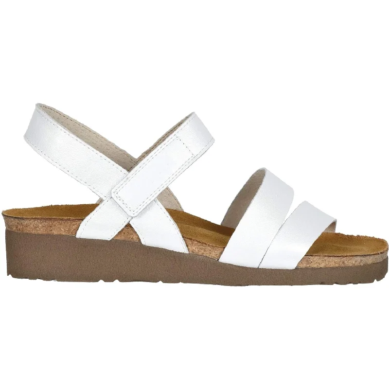 sandals for men with sturdy, durable buildWomen's Naot Kayla White Pearl Leather