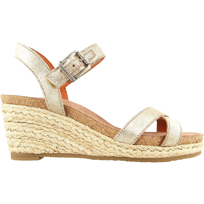 sandals with easy-to-adjust straps for kidsWomen's Taos Hey Jute Stone Metallic Leather/Fabric