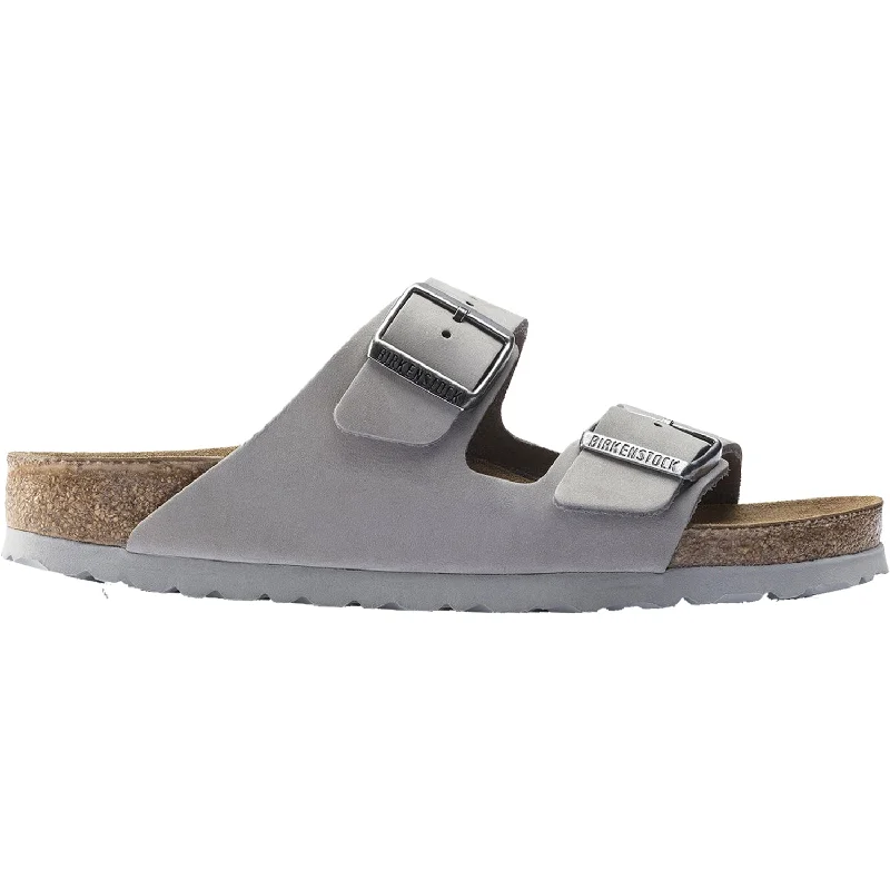 sandals with fashionable braided straps for added charmWomen's Birkenstock Arizona Soft Footbed Dove Grey Nubuck