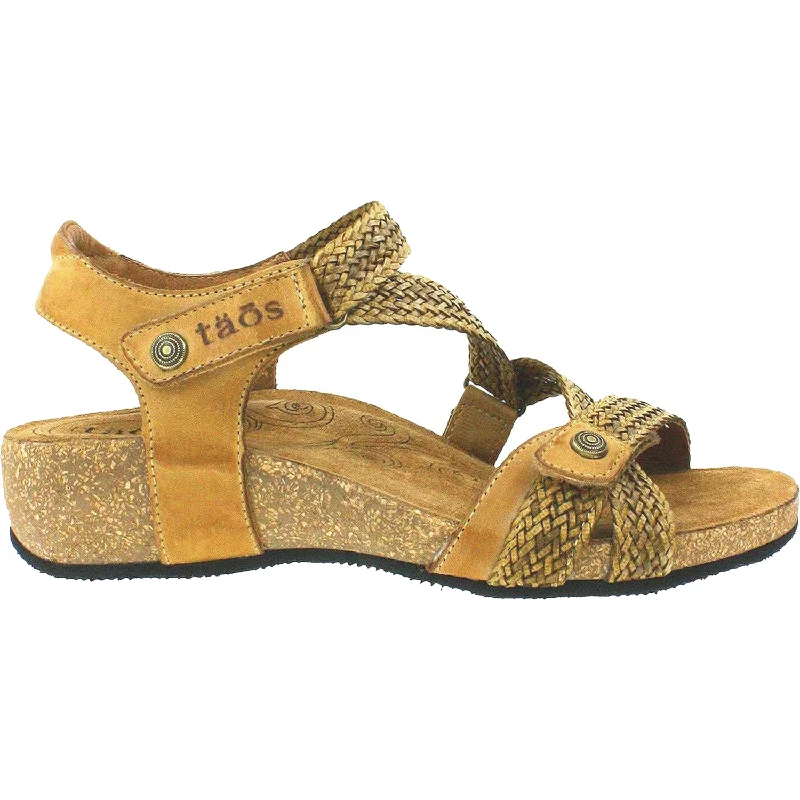 sandals for men with sleek buckle closuresWomen's Taos Trulie Camel Leather