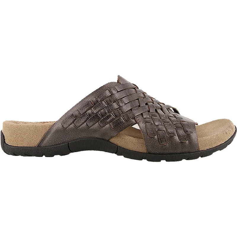 sandals for both relaxed and formal outfitsWomen's Taos Guru Dark Grey Leather