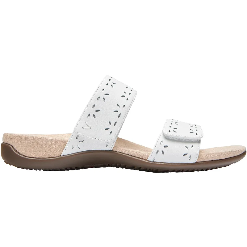 leather sandals for long-lasting useWomen's Vionic Randi White Leather