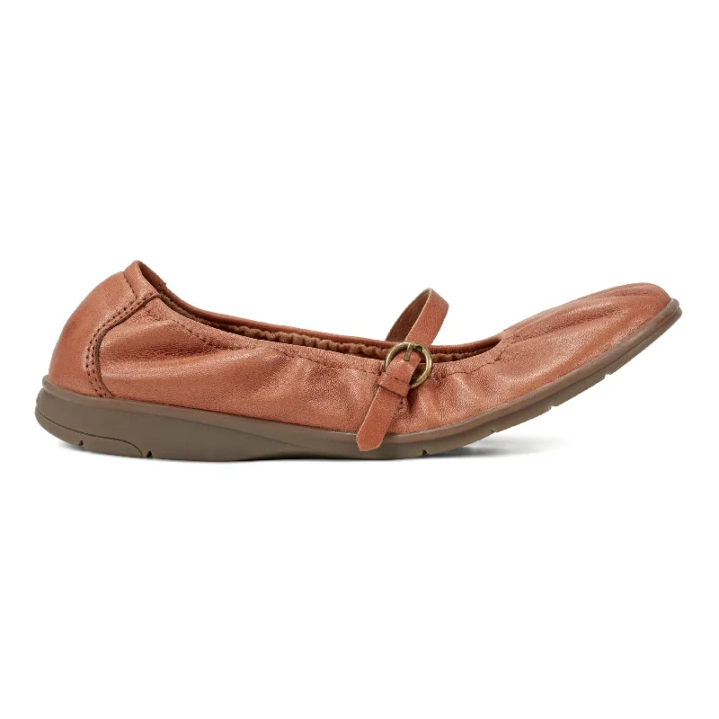 Flats with chic wrap-around detail for a unique style-Luxury flats brands-Korvino Square Toe Casual Ballet Flats