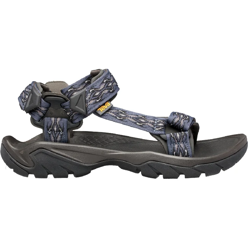 sandals for stylish outdoor adventuresMen's Teva Terra Fi 5 Universal Madang Blue Synthetic