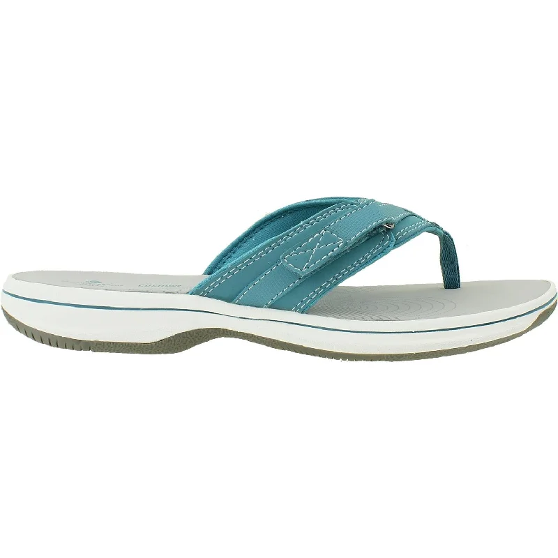 sandals with arch support for comfort and styleWomen's Clarks Cloudsteppers Breeze Sea Aqua Synthetic