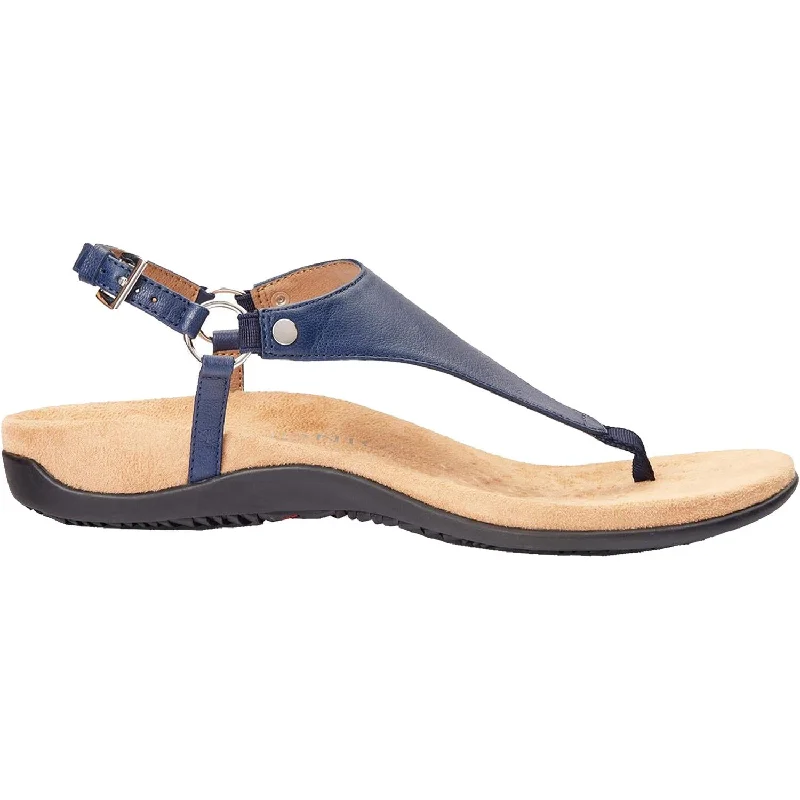 sandals for relaxed weekends with easy wearWomen's Vionic Kirra Navy Leather