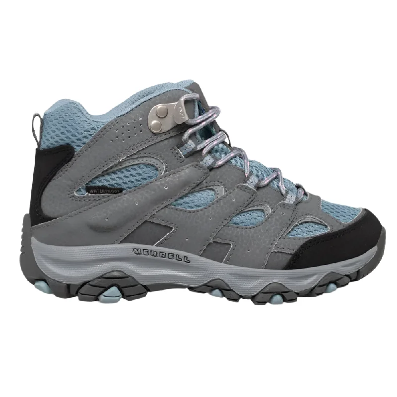 Comfortable hiking boots for women with extra ankle support-Merrell Big Girls Moab 3 Mid Waterproof Boot Altitude