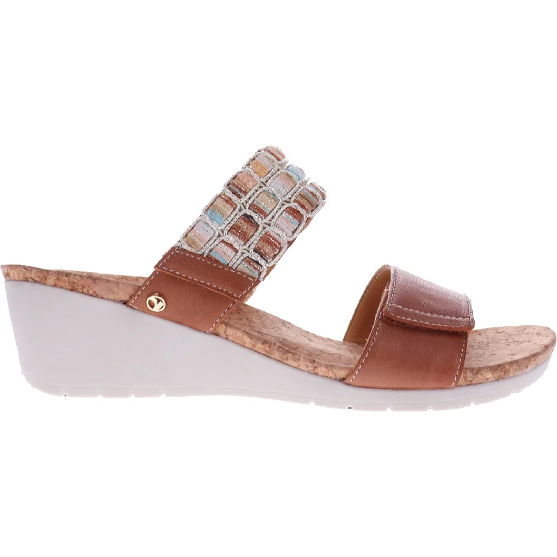 sandals with comfortable wide straps for added supportWomen's Revere Sorrento Cognac Leather