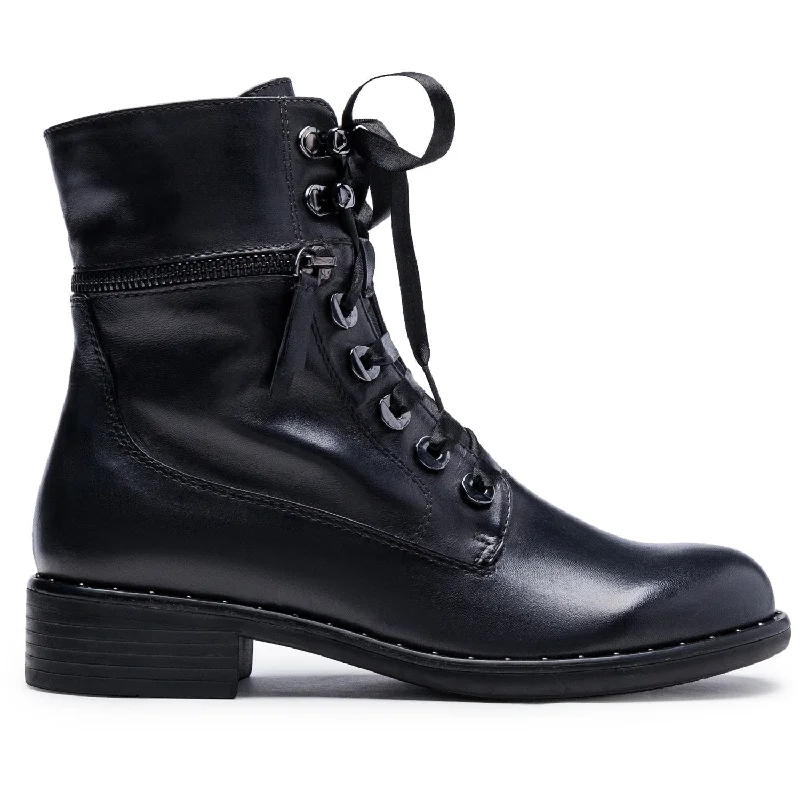 Casual ankle boots for women with bold stitching detail-Roxana-04