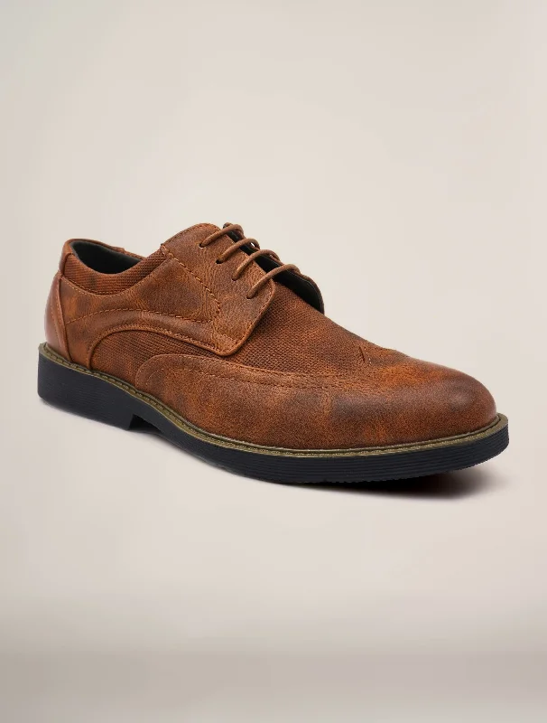 comfortable leather Oxford shoes for stylish workwear -Oxfords Top RatedMen's Wingtip Oxford Faux Leather Shoes