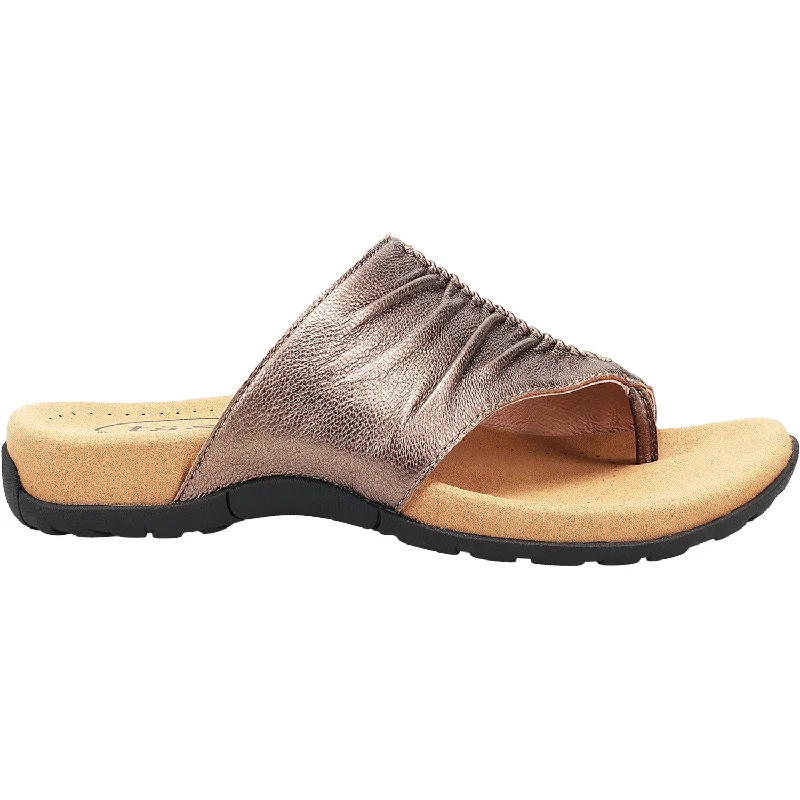 sandals for outdoor parties with fashionable lookWomen's Taos Gift 2 Cocoa Metallic Leather