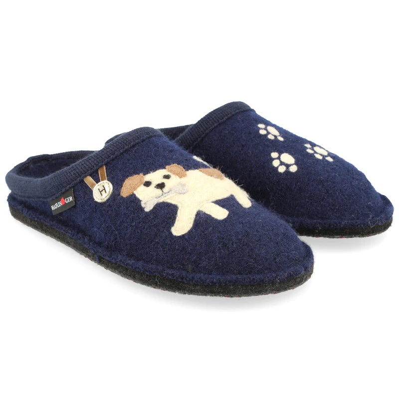 slippers for men with anti-bacterial lining for fresh wear-Slippers near bathrooms-Haflinger Fido