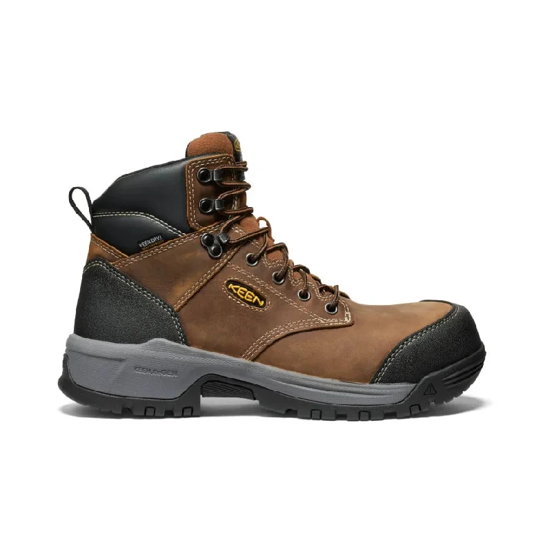 Comfortable snow boots for men with thick soles-Keen Evanston Waterproof Boot (Composite Toe)