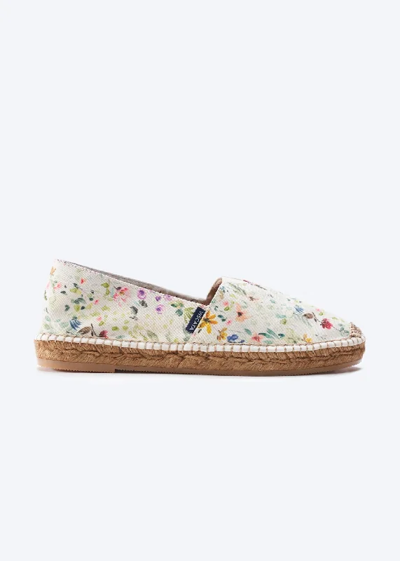 Flats with velvet material for a soft, luxurious touch-Flats for casual fit-Barceloneta Limited Edition Canvas Espadrille Flats