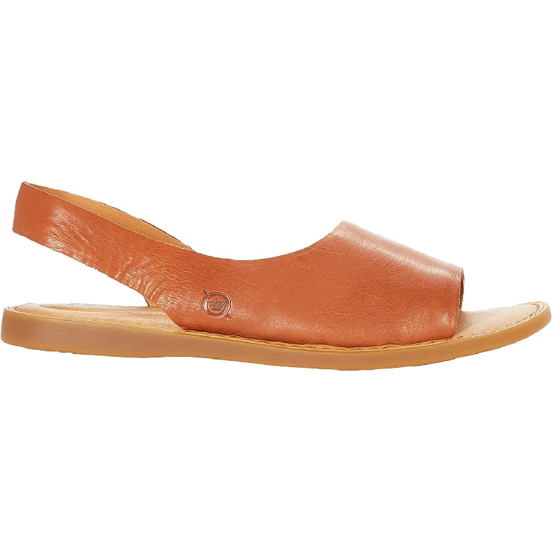 sandals with leather straps for elegant lookWomen's Born Inlet Tan Leather