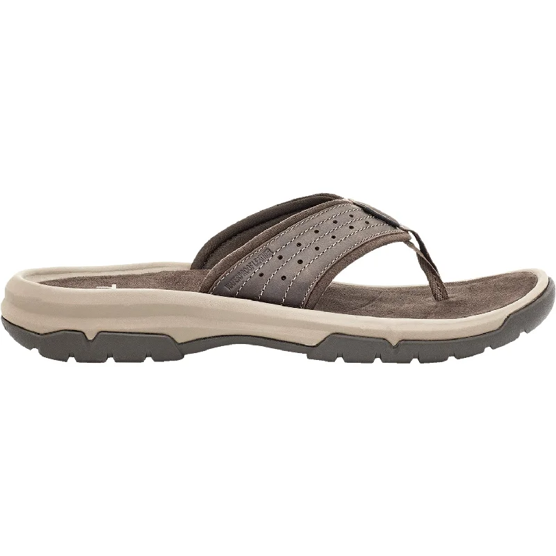 sandals for the pool with quick-drying materialMen's Teva Langdon Flip Walnut Leather