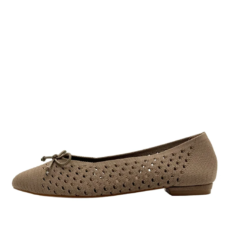 Trendy flats with funky colors and textures for a fun vibe-Flats for modern fit-Ferry Knit Ballet Flats