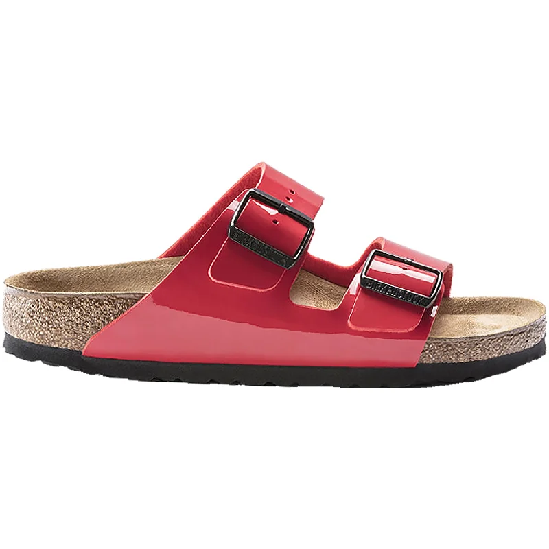 sandals for women with decorative bead accentsWomen's Birkenstock Arizona Cherry Patent Birko-Flor