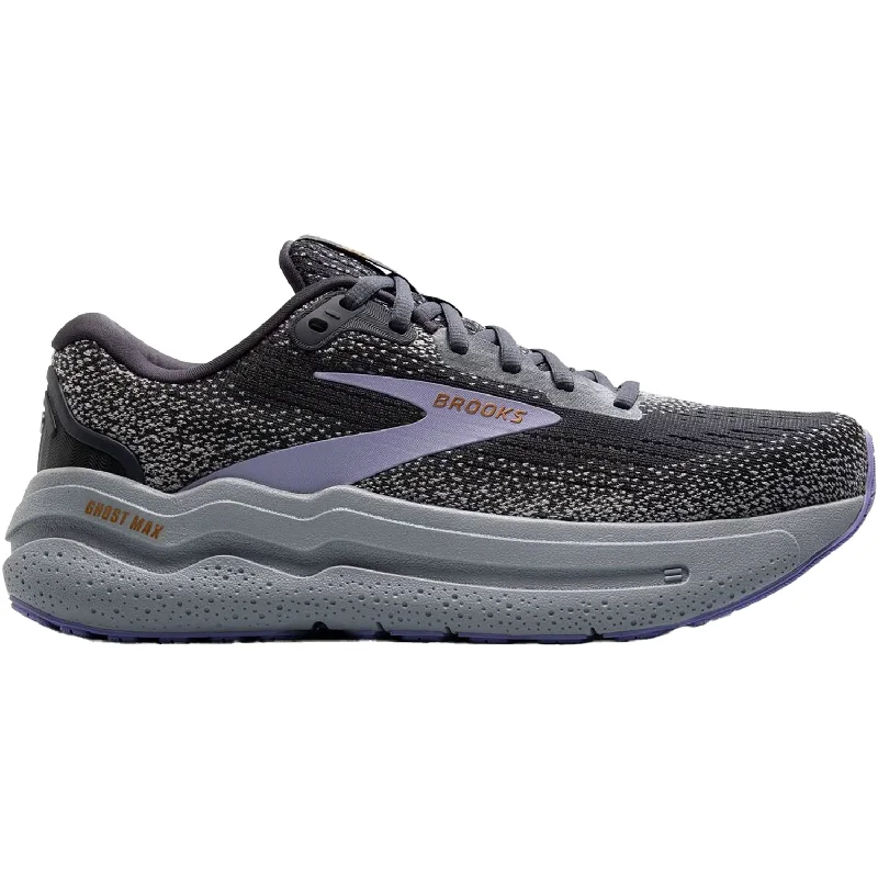 athletic shoes for women with eco-friendly materials for sustainable wear-Athletic shoes for trail sportsWomen's Brooks Ghost Max 2 Ebony/Sweet Lavender/Alloy Mesh