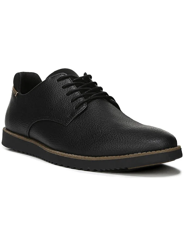 durable Oxford shoes for daily wear -Oxfords Urban LookSync Mens Faux Leather Lace-Up Oxfords