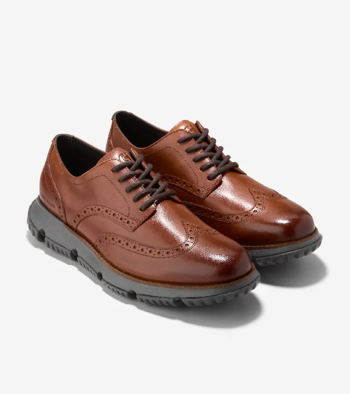 classic brown Oxfords for men -Oxfords International OrderCole Haan 4.ZEROGRAND Wingtip Winter Oxfords