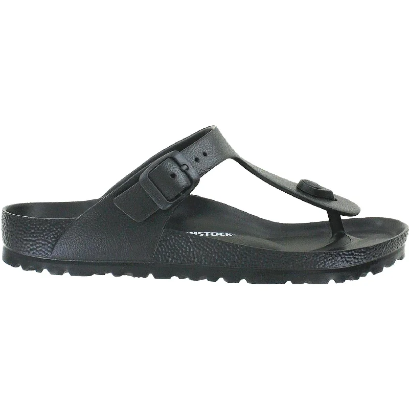 sandals for both comfort and durabilityWomen's Birkenstock Gizeh Essentials Black EVA