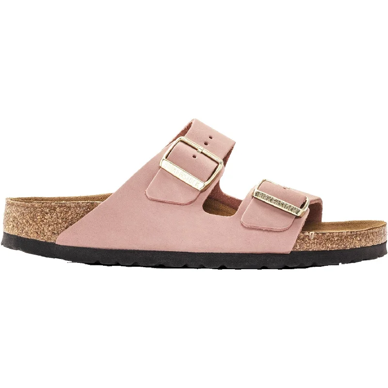 sandals for women with trendy, strappy designWomen's Birkenstock Arizona Soft Footbed Old Rose Nubuck