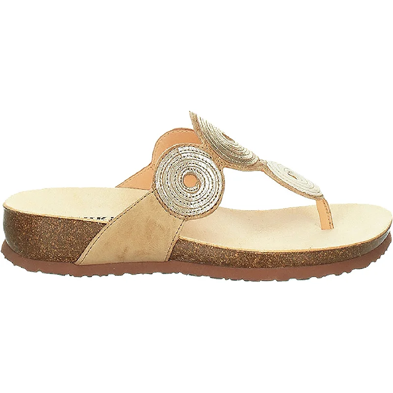 sandals with adjustable straps for perfect fitWomen's Think Julia 372 Ivory/Kombi Leather