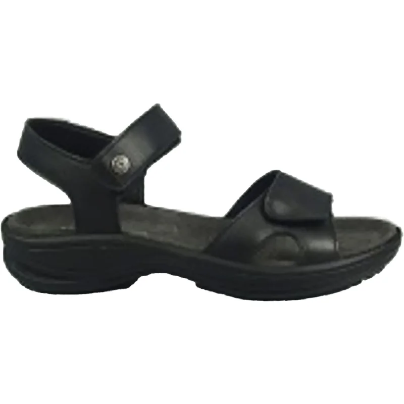 sandals with trendy designs for the beachWomen's IMAC Matra Black Leather