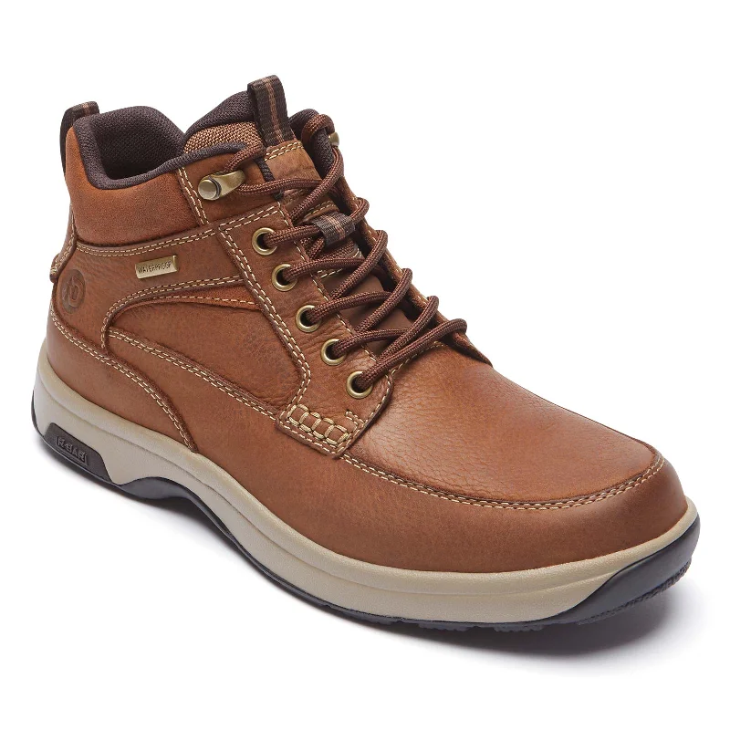 Comfortable winter boots for men with non-slip design-8000 Mid boot - Tan CH3011