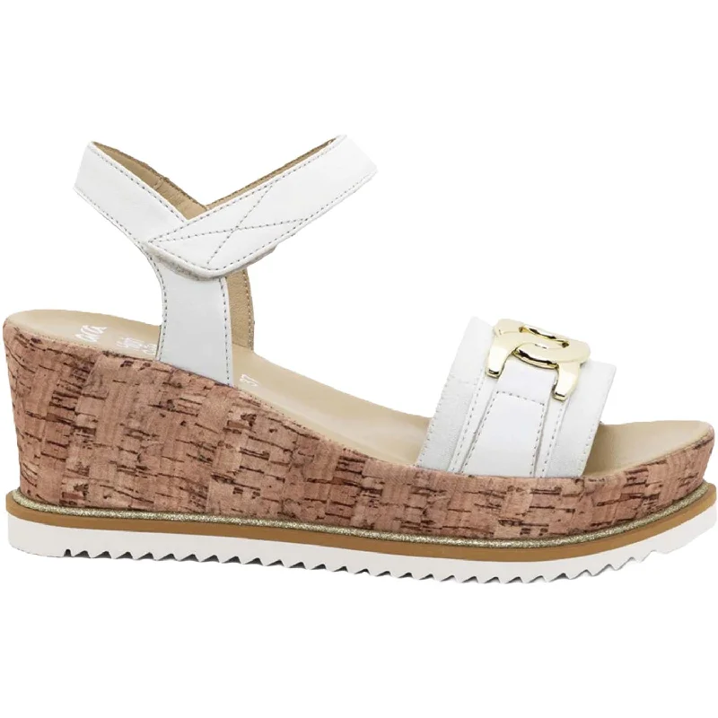 sandals with secure straps for better fitWomen's Ara Palmdale White Nappa Leather