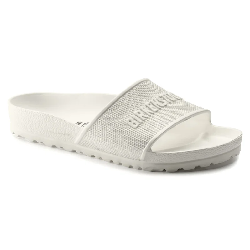 sandals for men with classic brown leatherBirkenstock Barbados EVA White - Unisex