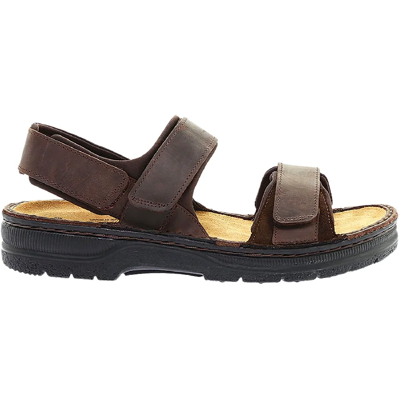 sandals with stylish straps and intricate detailsMen's Naot Arthur Crazy Horse/Hash Leather/Suede