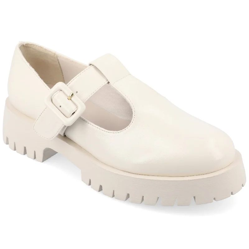 Comfortable flats for daily walks with arch support-Flats with clean fit-Journee Collection Women's Tru Comfort Foam Suvi Flats