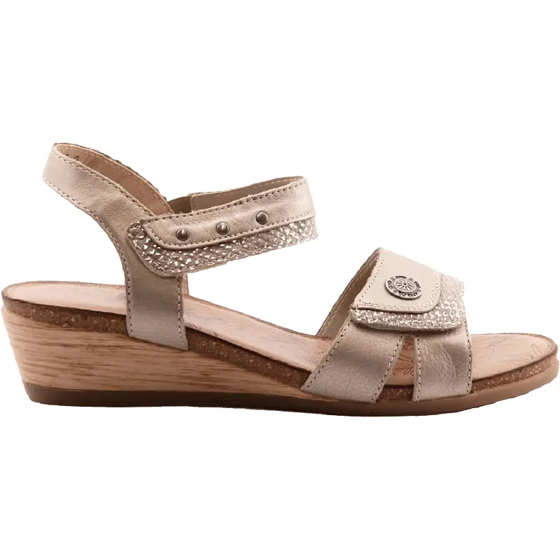 sandals for kids with durable and adjustable strapsWomen's Remonte R4450-90 Giovanna 50 Fango/Silver Leather