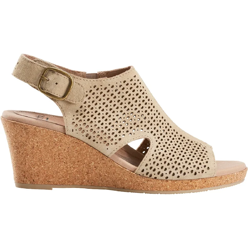 sandals with platform heel for extra heightWomen's Earth Radiant Sand Nubuck