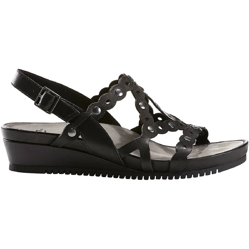 sandals with padded straps for comfortWomen's Earth Leo Black Leather