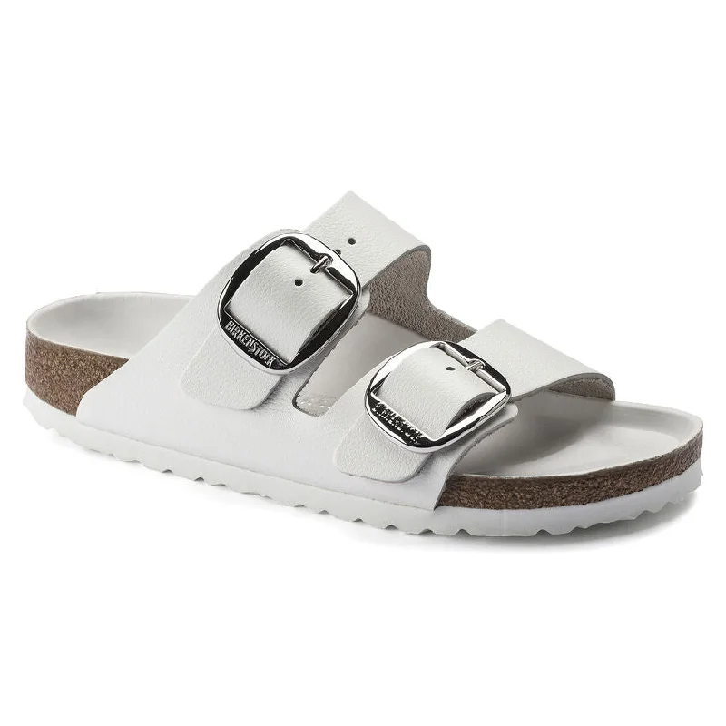 casual sandals for everyday useArizona Big Buckle Leather White