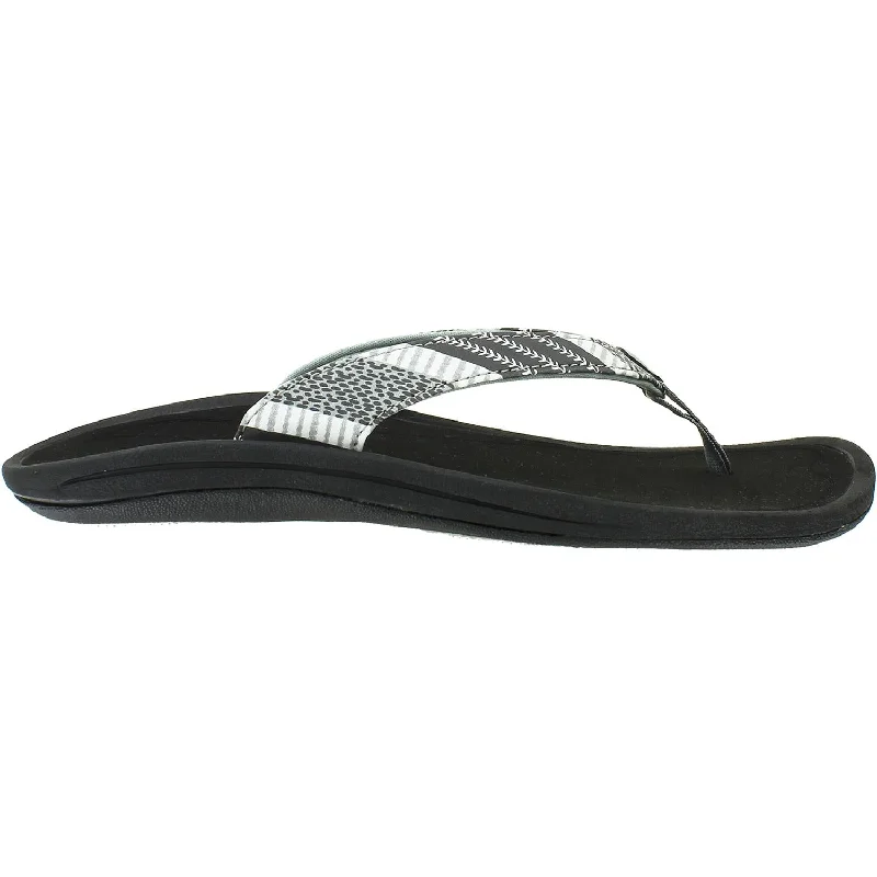 sandals for both indoor and outdoor funWomen's OluKai Kulapa Kai Poi/Kapa Stripe Synthetic