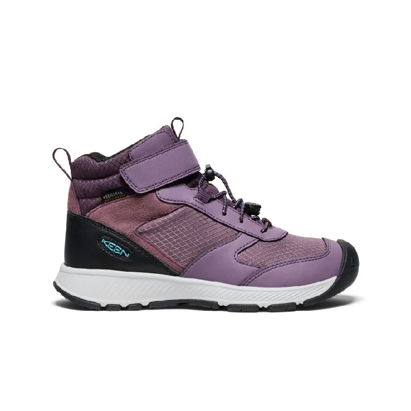 Comfortable boots for men with slip-resistant feature-Big Kids' Skua Waterproof Boot  |  Black Plum/Plum Perfect