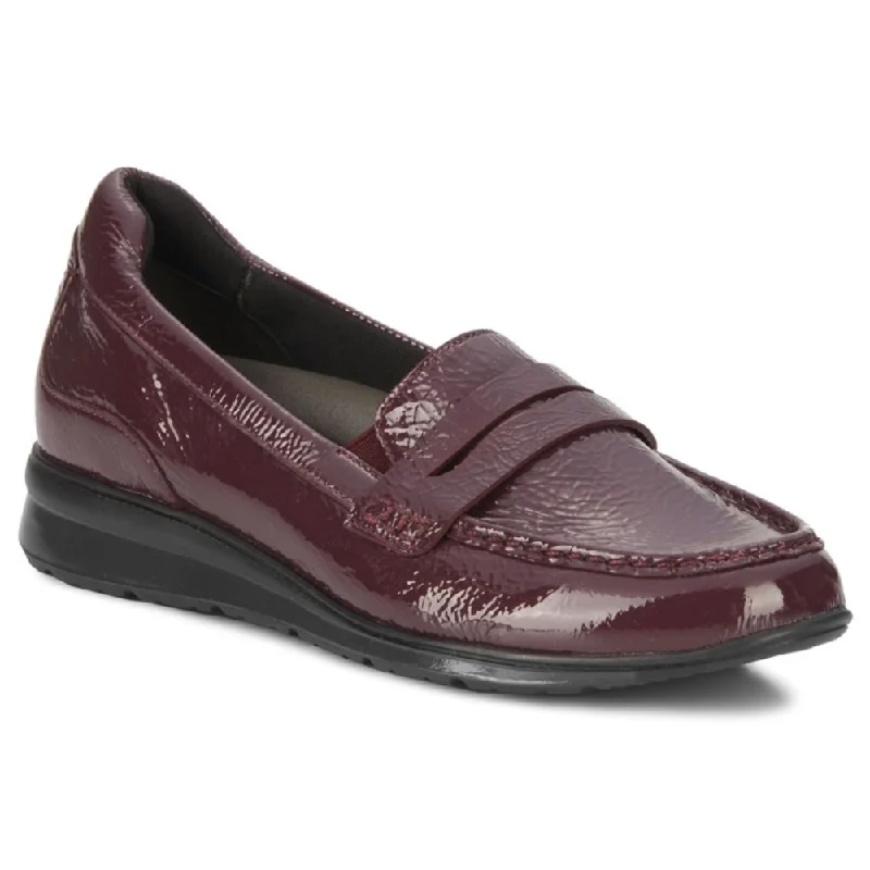 loafers with soft upper for flexibility and comfortLoafers with Soft TractionRos Hommerson Dannon Berry Crinkle Patent Leather Loafer (Women's)