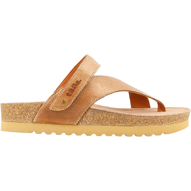 sandals with cushioned insoles for maximum comfortWomen's Taos Lola Tan Leather