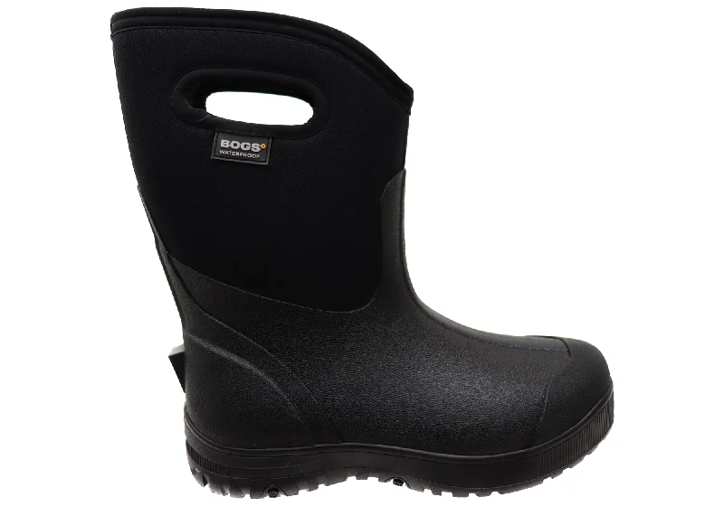 Comfortable snow boots for women with memory foam insole-Bogs Mens Classic Ultra Mid Comfortable Gumboots